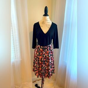 Black and roses dress